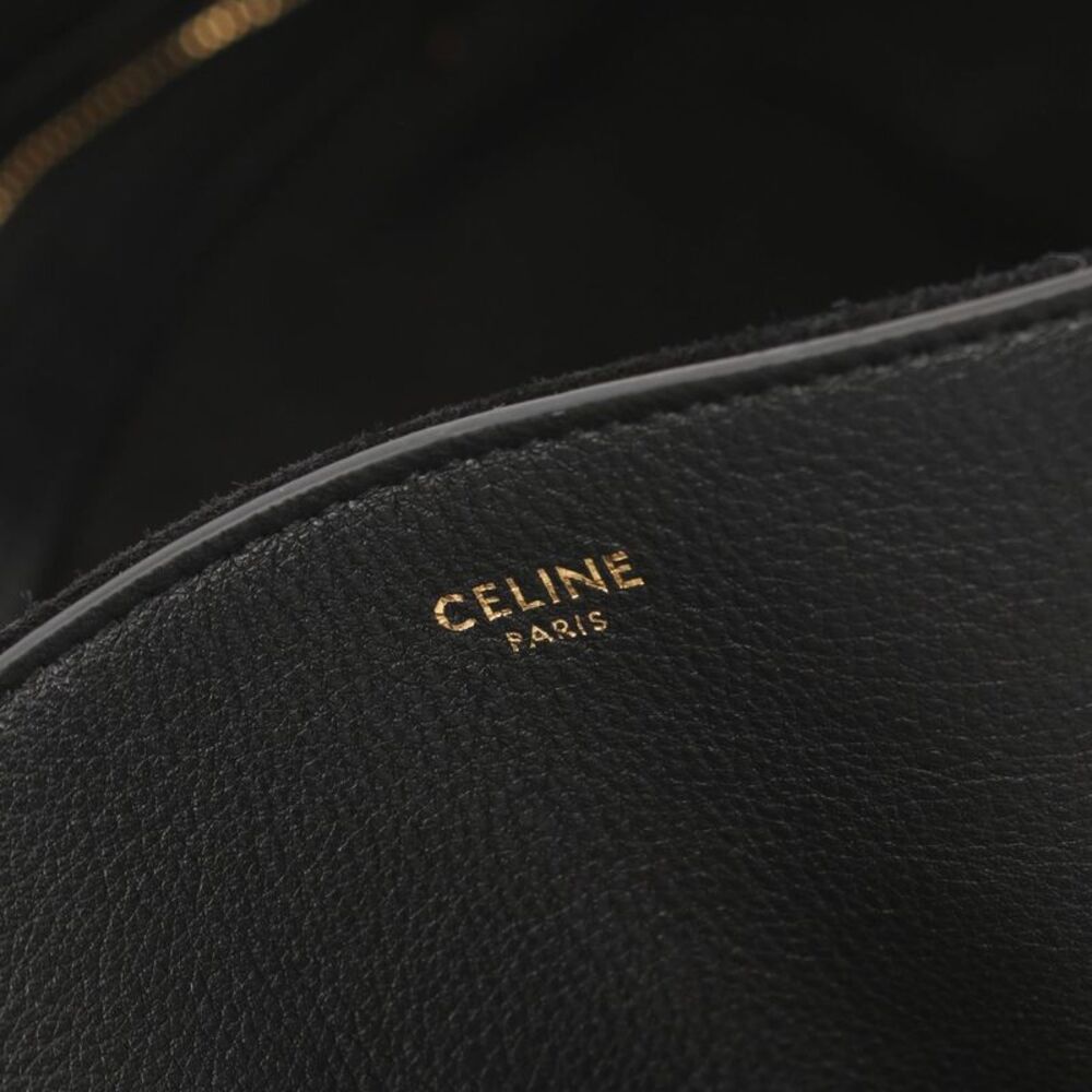 Celine Anita Leather Tote Bag Black - Picture 2 of 4